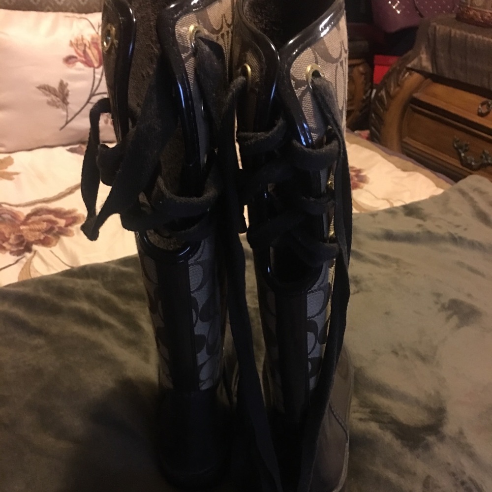 Coach rain boots